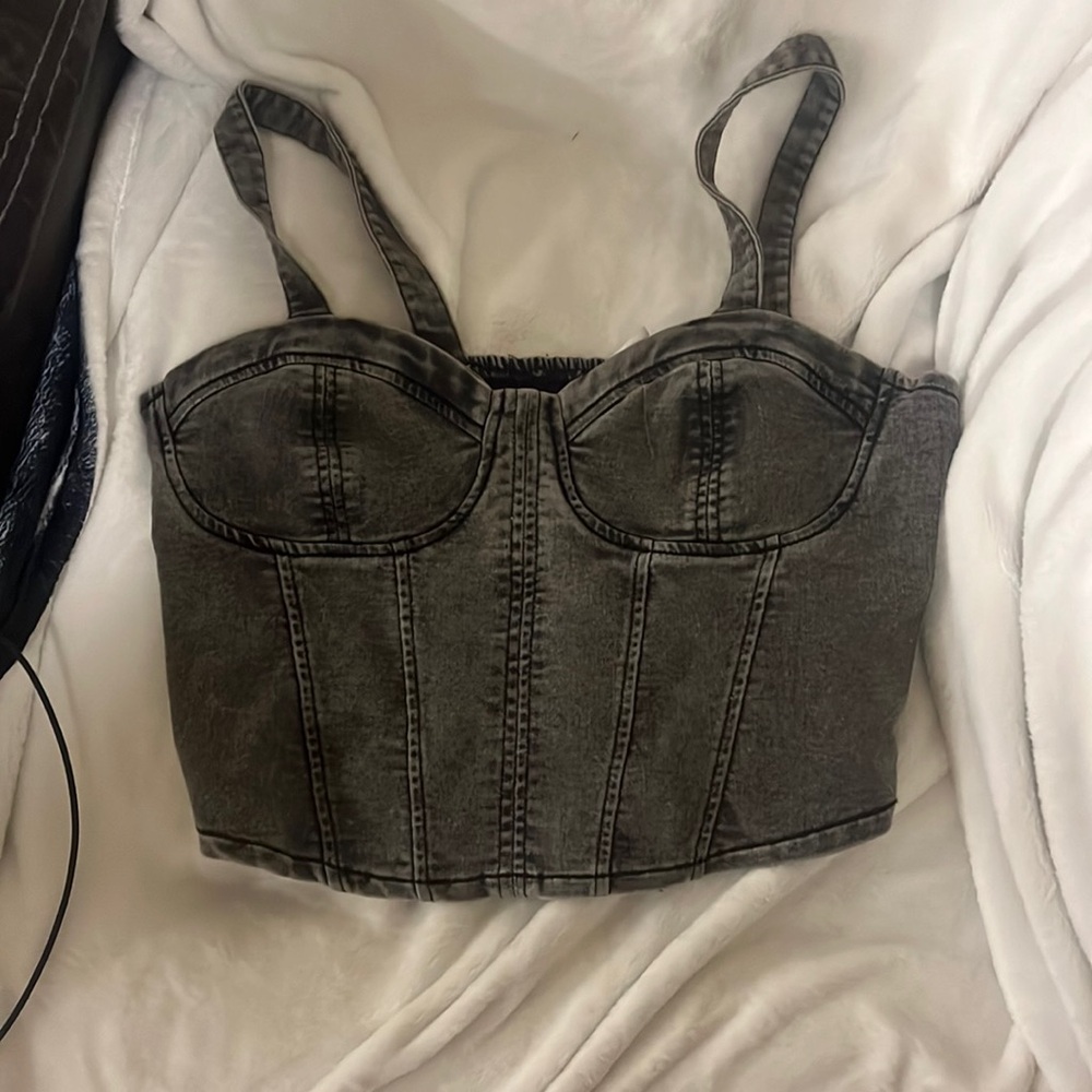 Denim tank top